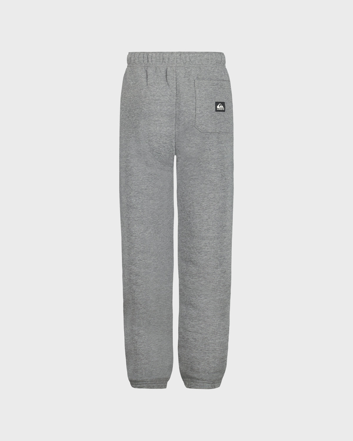 Gray sweatpants with a brand logo on a light gray background