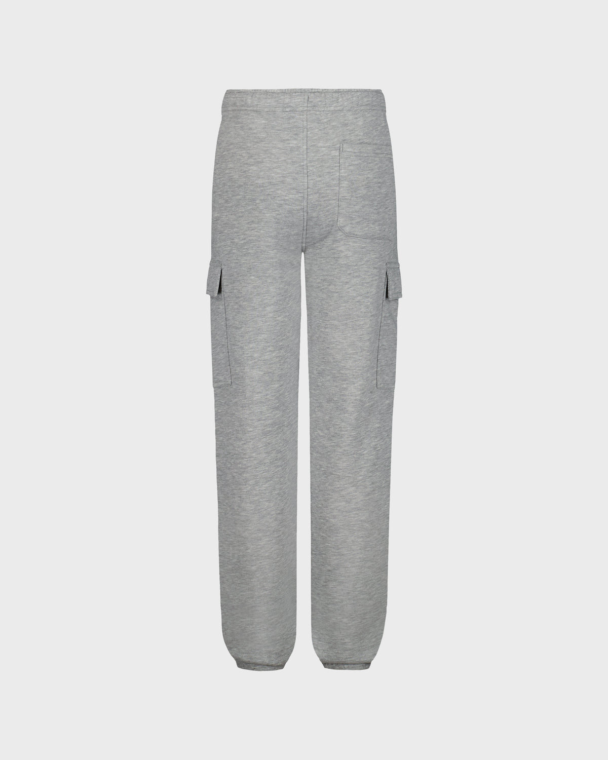 Gray sweatpants on a light gray background