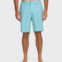 Union Heather 20" Amphibian Hybrid Shorts - Aqua Blue