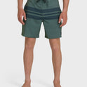Surfsilk Street Trunk Stripe 18" Boardshorts - Grape Leaf