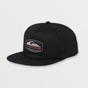 Half Stack Snapback Hat - Black