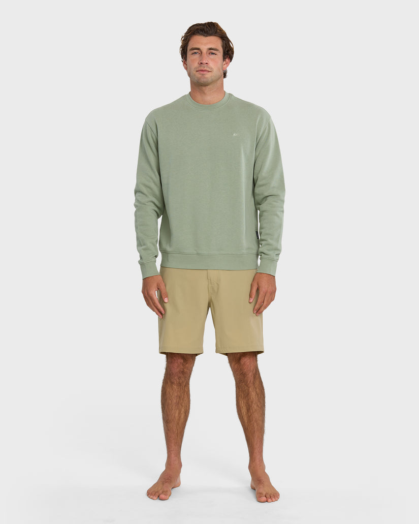 Saltwater Crewneck Sweatshirt Herb Quiksilver