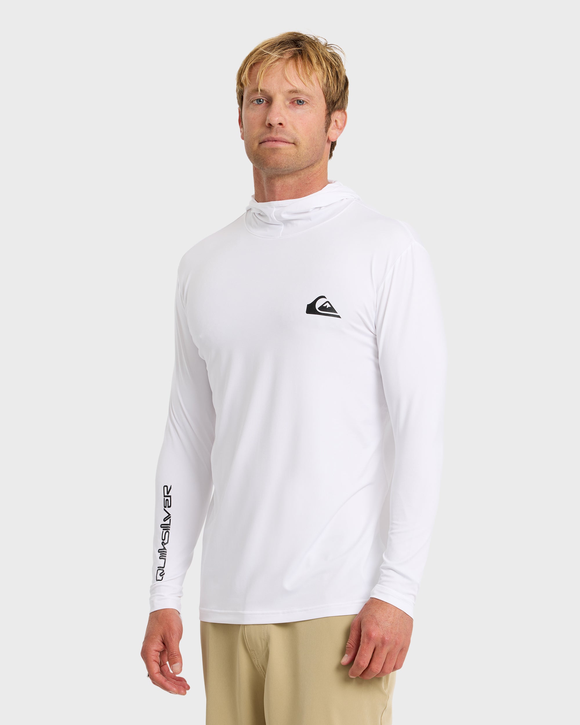 Everyday Hooded Surf Tee - White | Quiksilver