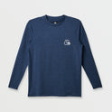 DNA Logo Surf  Long Sleeve Surf Tee - Navy Heather