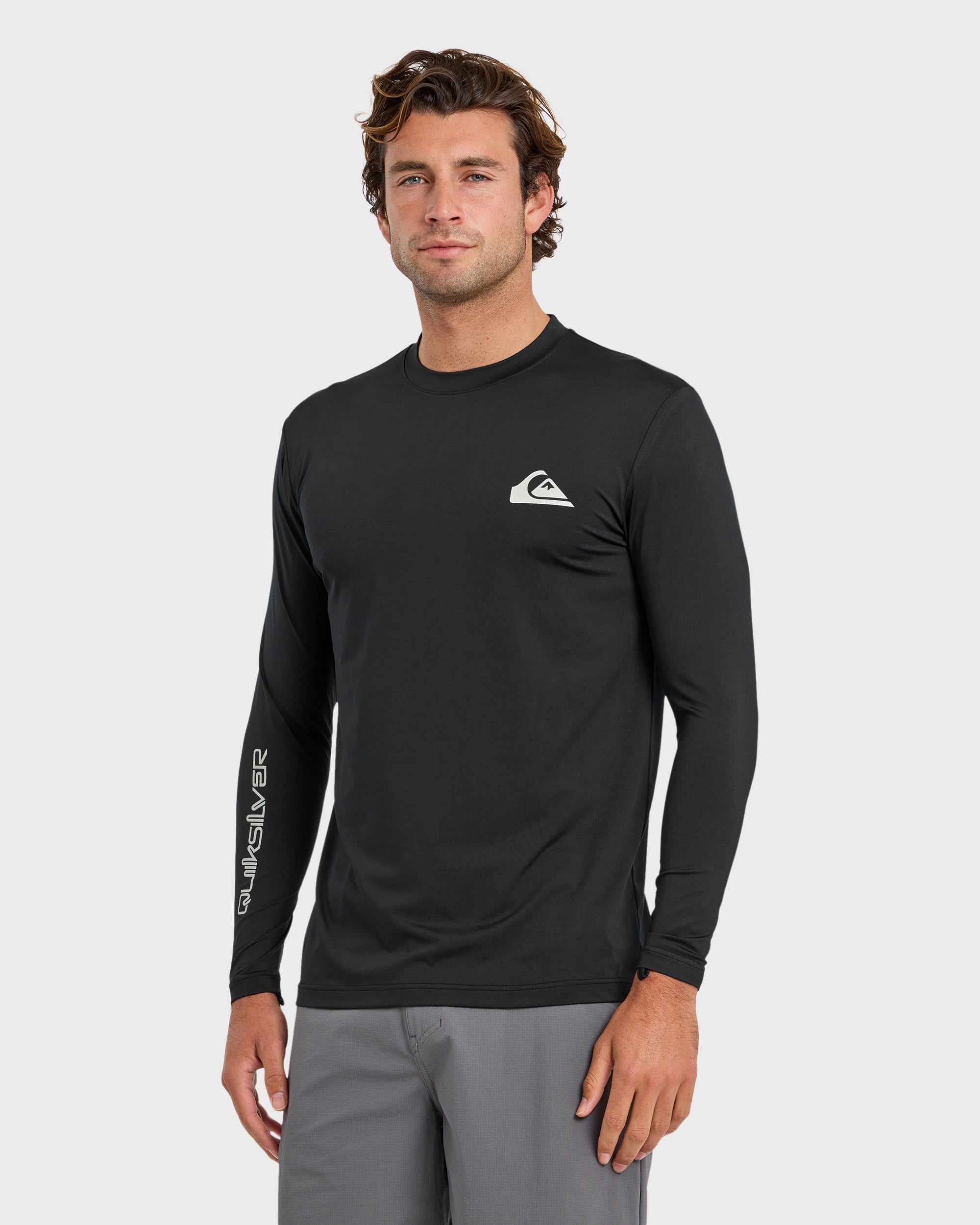Everyday Long Sleeve Surf Tee - Black | Quiksilver