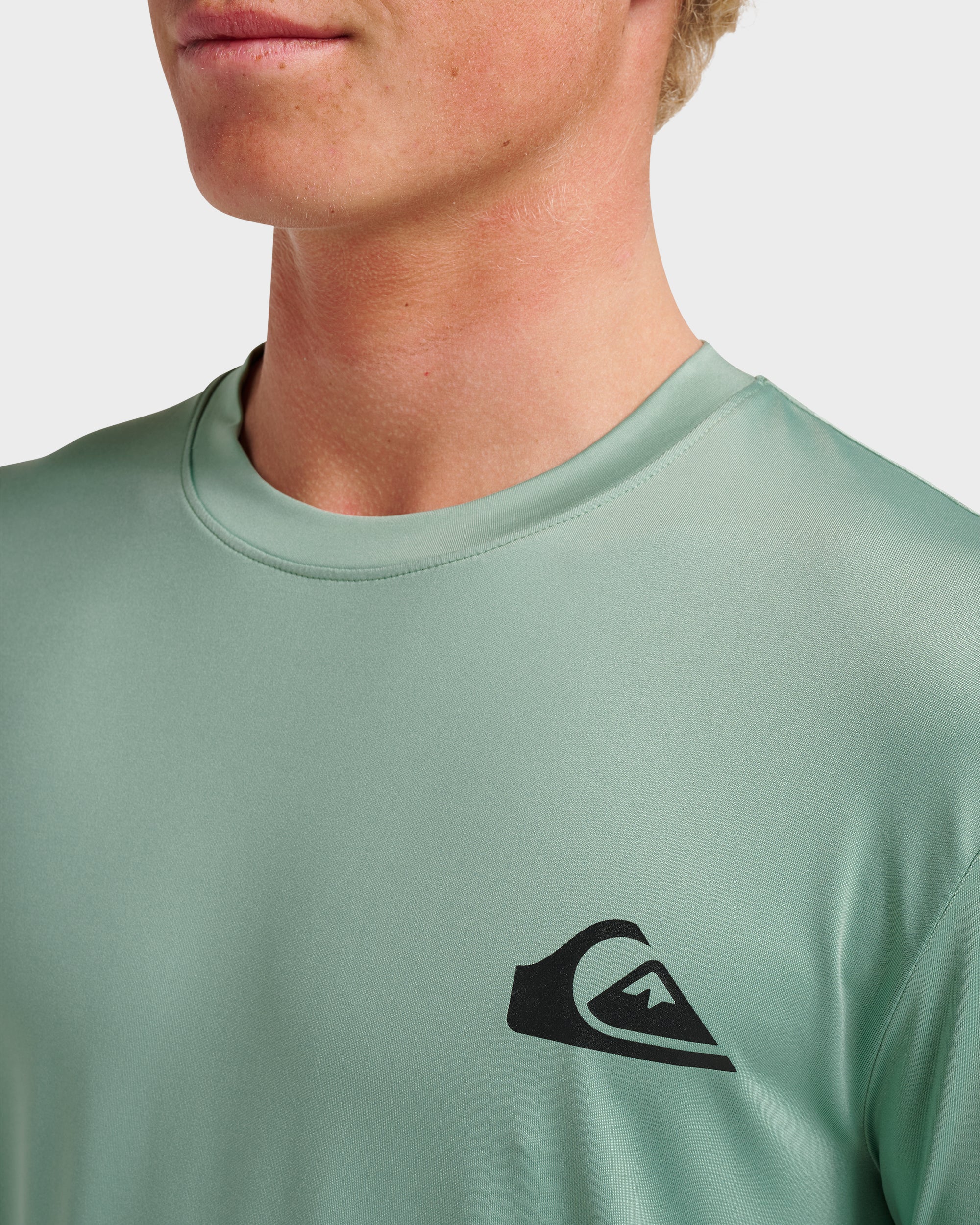 Everyday Long Sleeve Surf Tee - Granite Green | Quiksilver