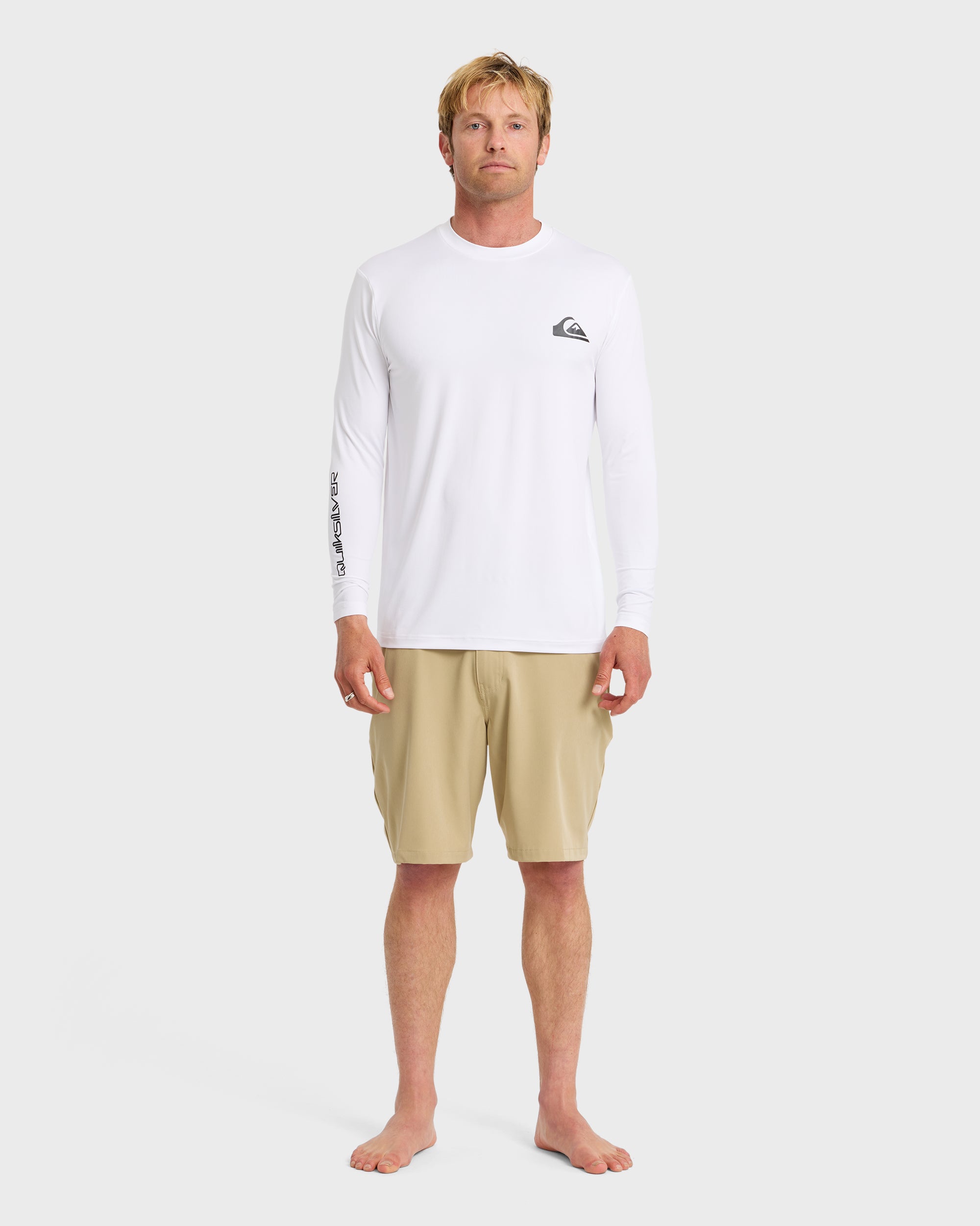 Everyday Long Sleeve Surf Tee - White | Quiksilver