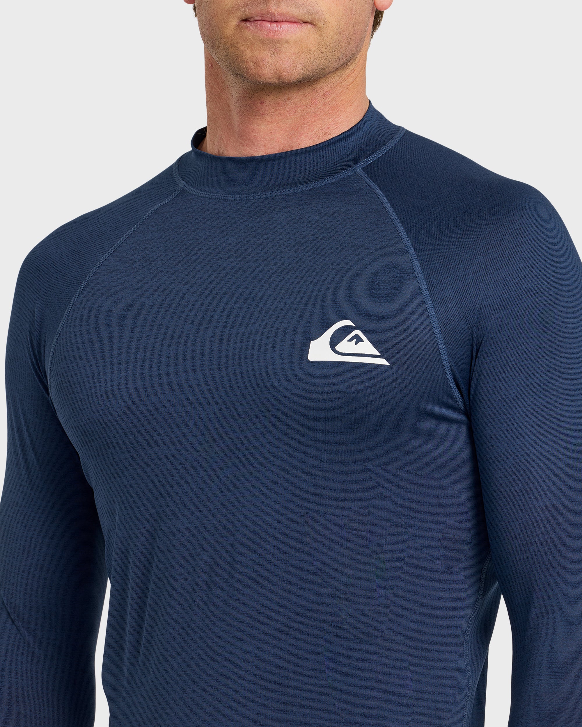 Everyday UPF 50 Long Sleeve Rashguard - Navy Heather | Quiksilver