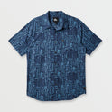 Island Waters Classic Short Sleeve Shirt - Navy