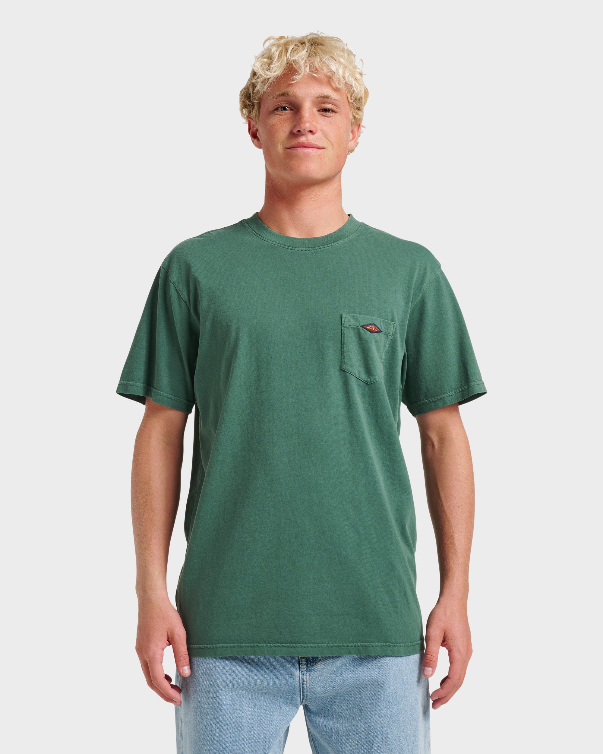 Saltwater Pocket Tee - Trekking Green | Quiksilver