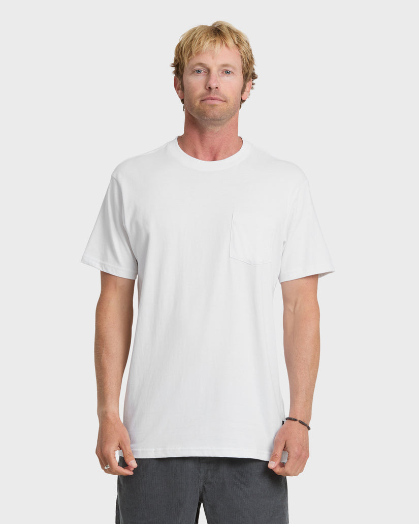 Saltwater Pocket Tee - White | Quiksilver