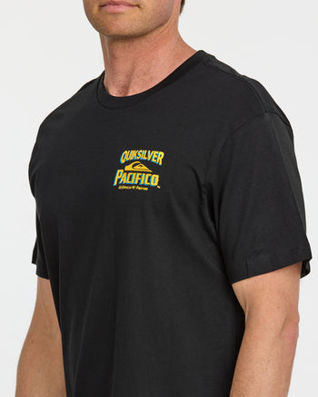 Quiksilver X Pacifico Mens Signage Tee in Black main image 1