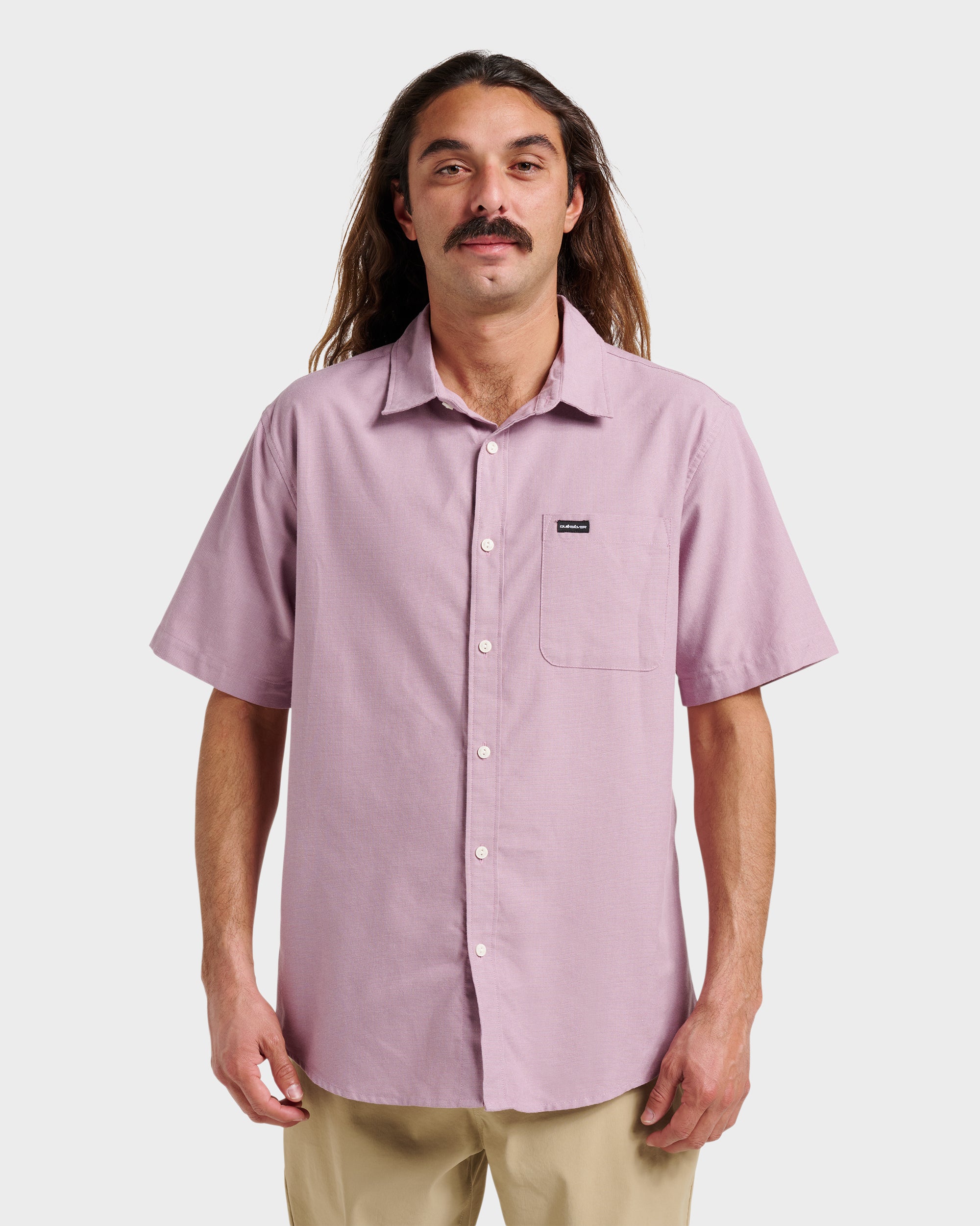 ENOF ace short sleeve shirt エクリュ　半袖　サイズ2 Shoreline Classic Short Sleeve Shirt - Elderberry | Quiksilver