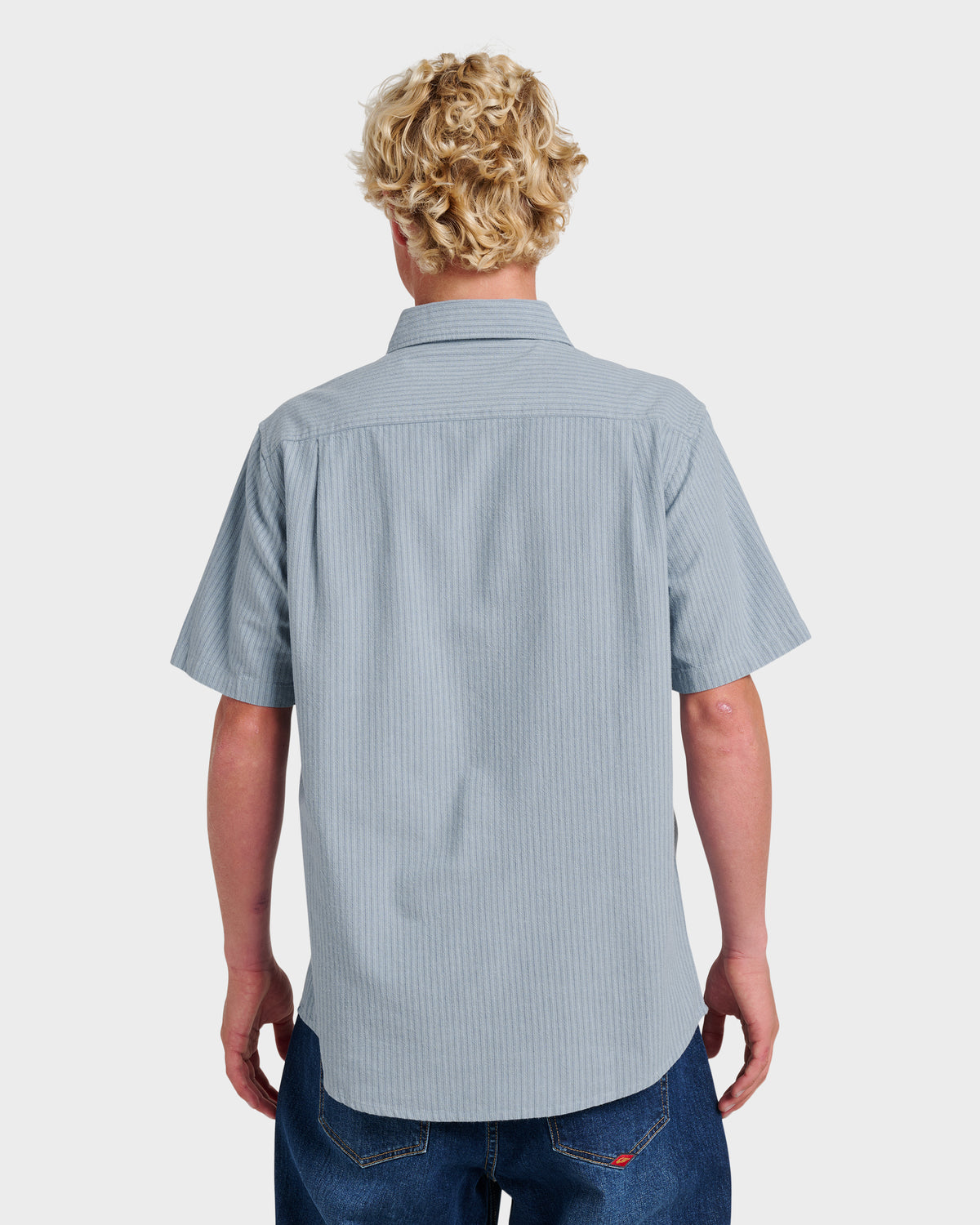 Oxford-Stripe-Classic-Short-Sleeve-Shirt-Ashley-Blue-2