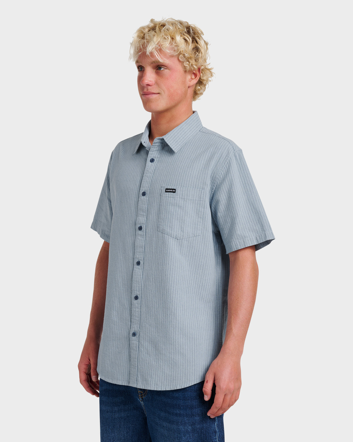 Oxford-Stripe-Classic-Short-Sleeve-Shirt-Ashley-Blue-3