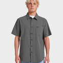 Oxford Stripe Classic Short Sleeve Shirt - Phantom