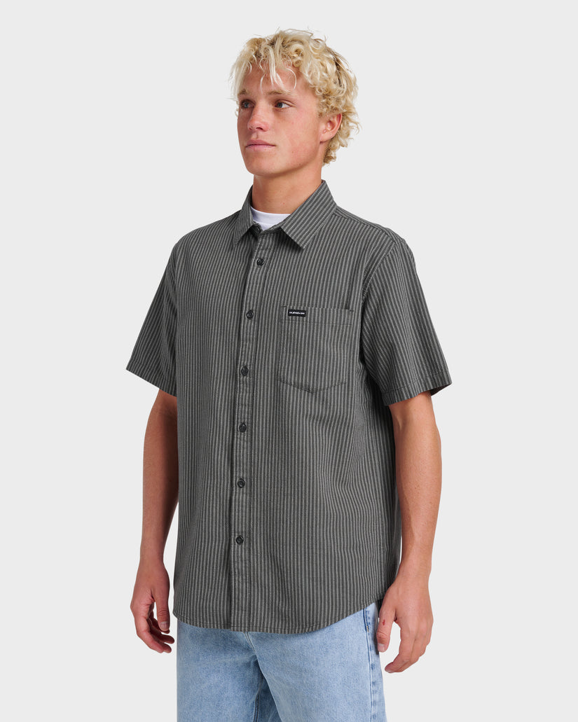 Oxford-Stripe-Classic-Short-Sleeve-Shirt-Phantom-3