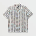 Space Dye Casual Short Sleeve Shirt - Off White
