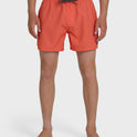 Everyday Solid 15" Swim Trunks - Hot Coral