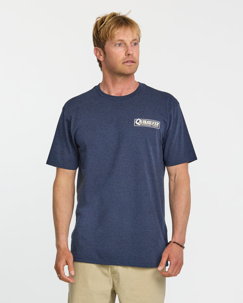 Garage Sign T-Shirt - Navy Heather | Quiksilver
