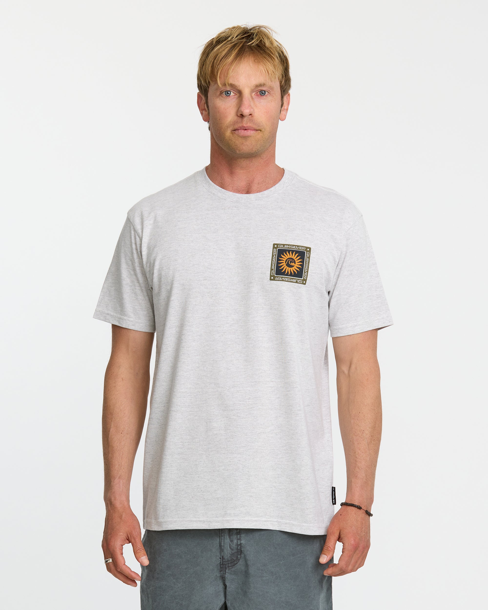 Sun Roots Organic Heather T-Shirt - Charcoal Heather | Quiksilver