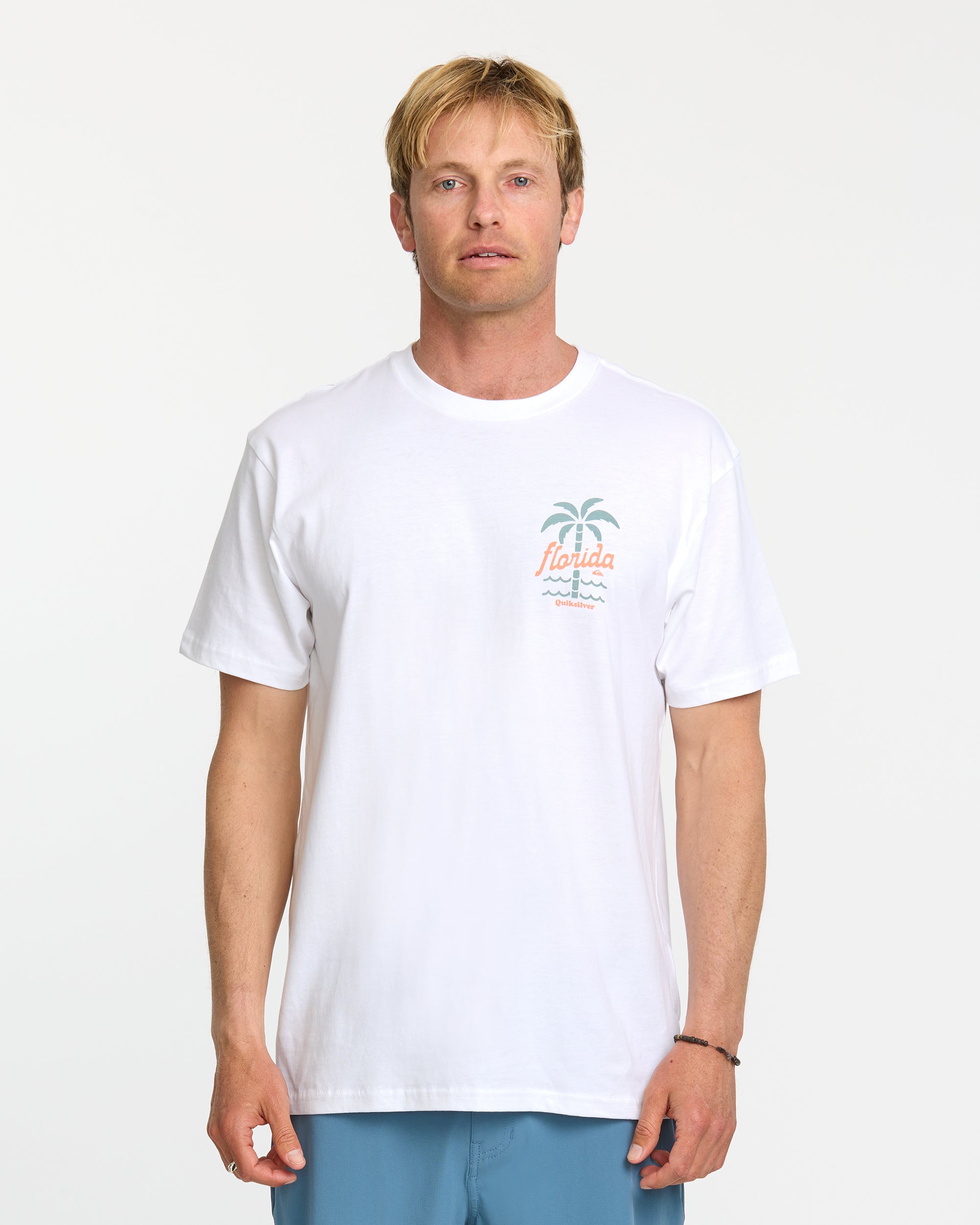 Fl Locked In T-Shirt - White | Quiksilver