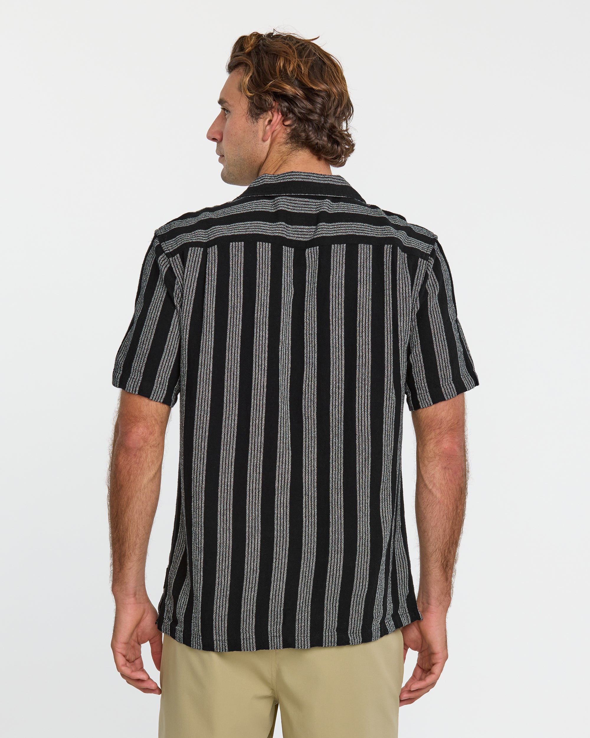Nightfall Island Short Sleeve Shirt - Black | Quiksilver