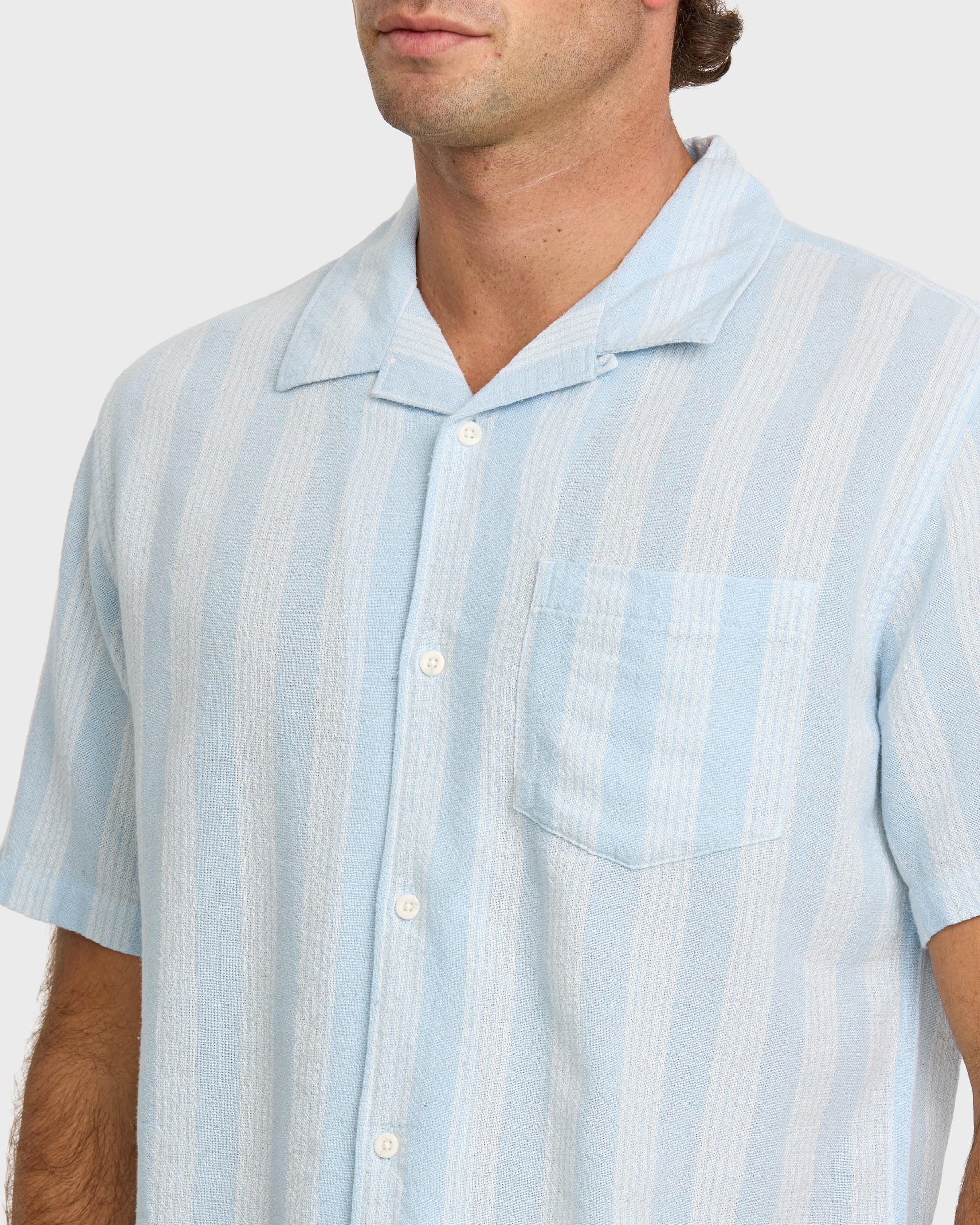 Nightfall Island Short Sleeve Shirt - Skyway | Quiksilver