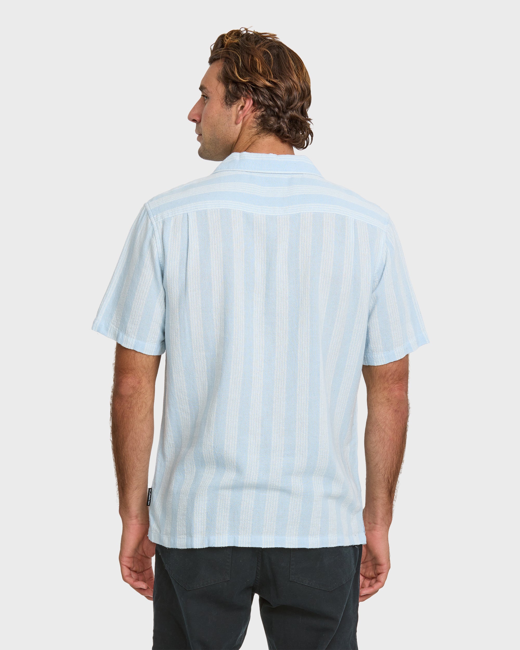 Nightfall Island Short Sleeve Shirt - Skyway | Quiksilver