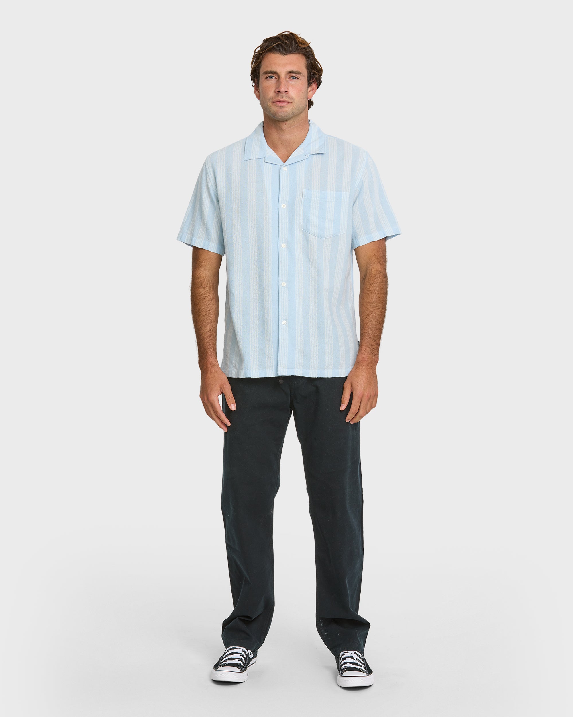 Nightfall Island Short Sleeve Shirt - Skyway | Quiksilver
