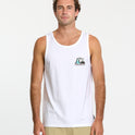 Bubble Fade Tank  - White