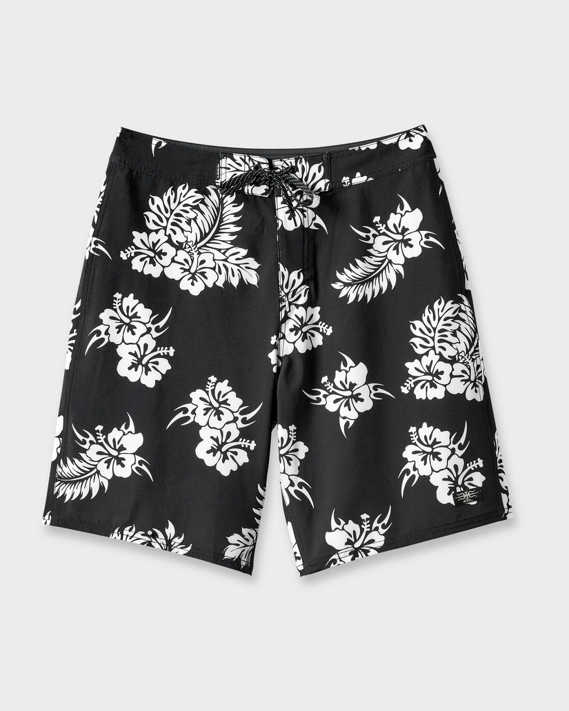 Mercury Floral 21" Boardshorts - Black