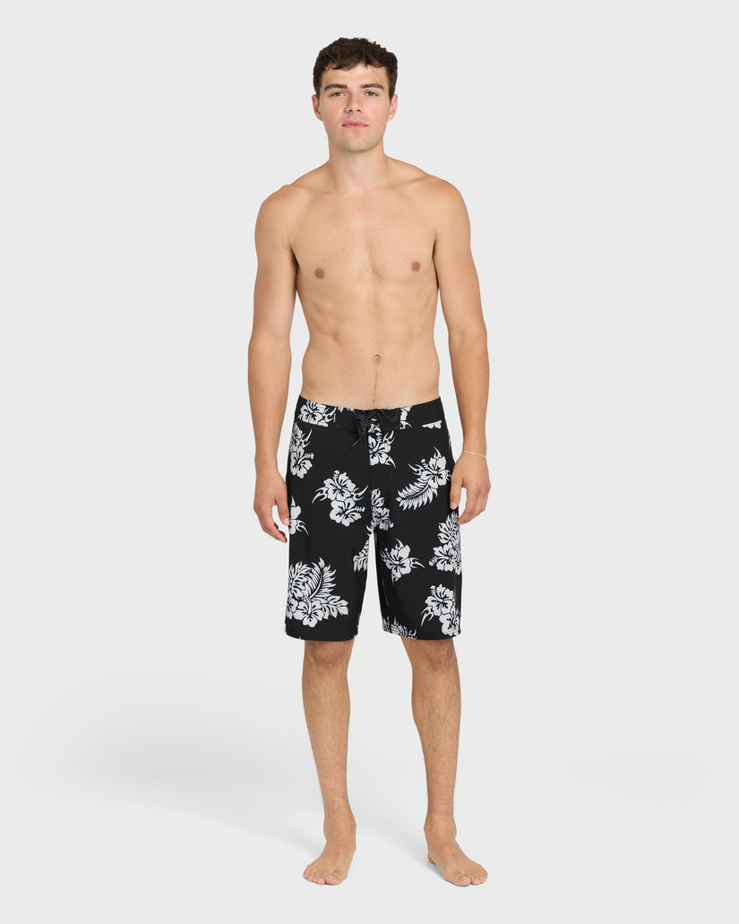 Mercury Floral 21" Boardshorts - Black