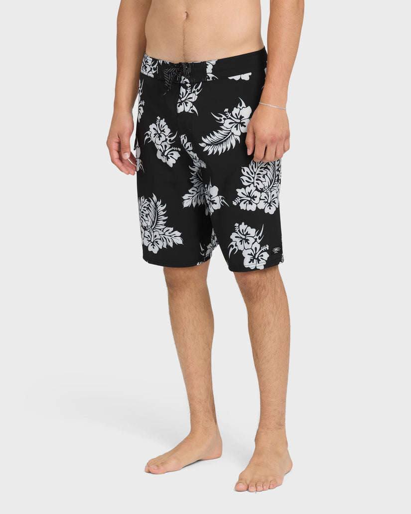 Mercury Floral 21" Boardshorts - Black