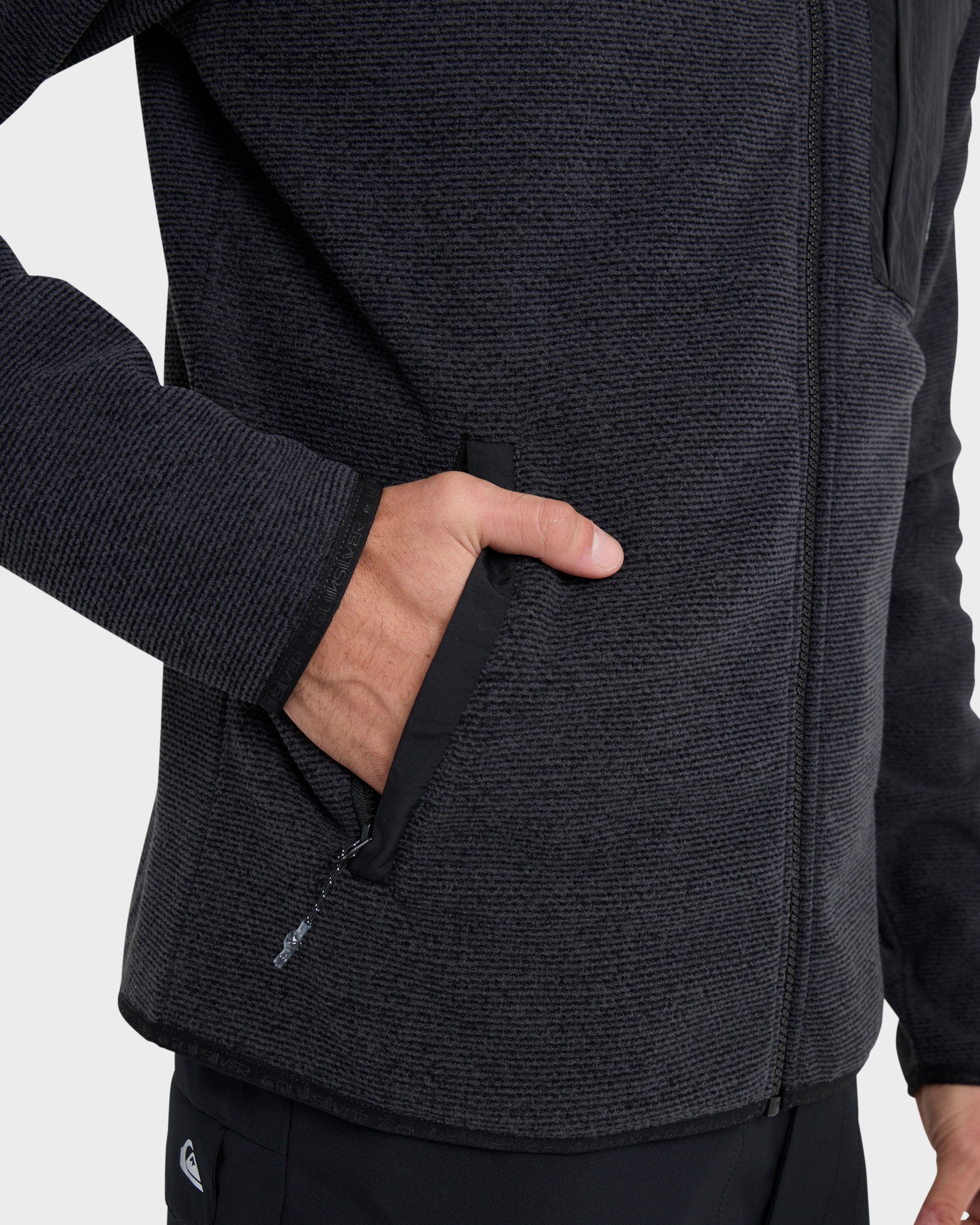 Aker Full Zip Technical Fleece - Black | Quiksilver