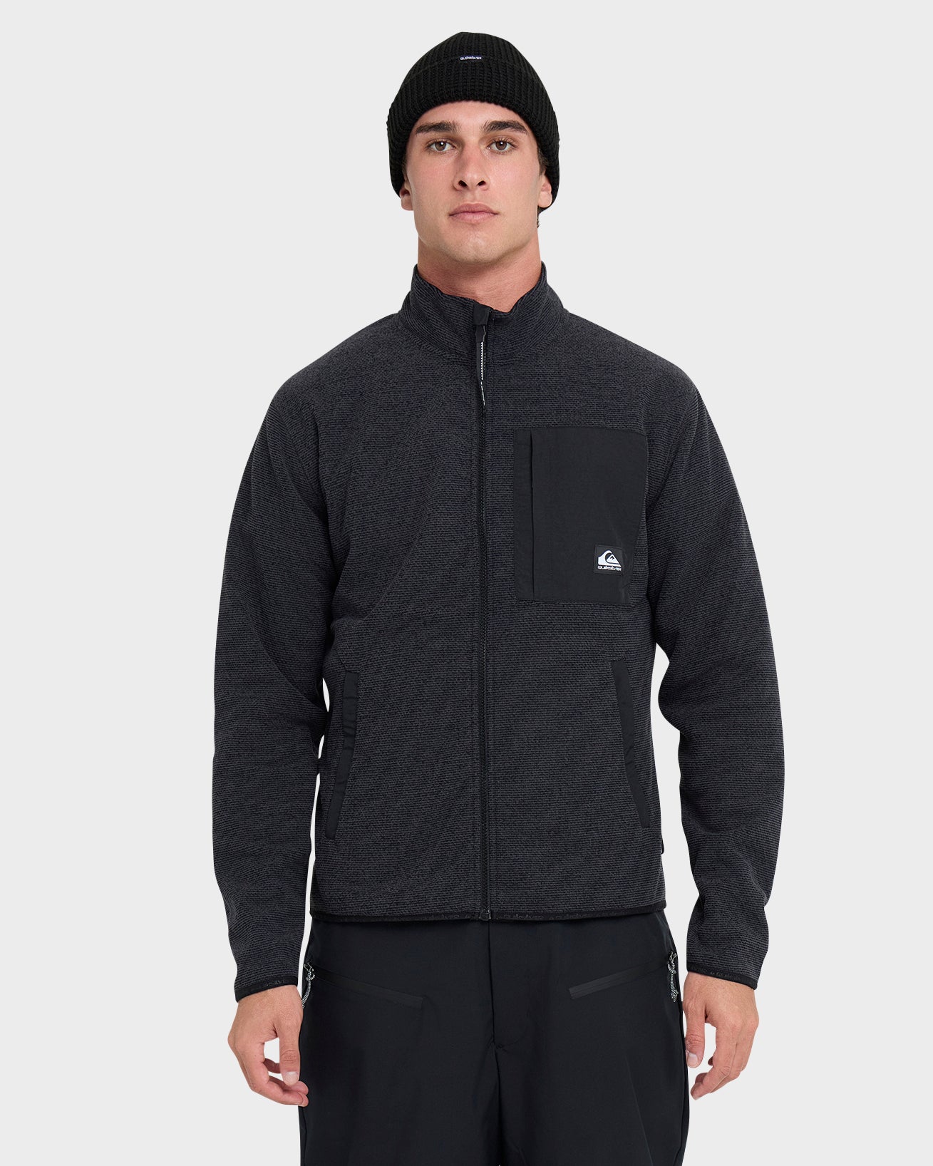 Aker Full Zip Technical Fleece - Black | Quiksilver