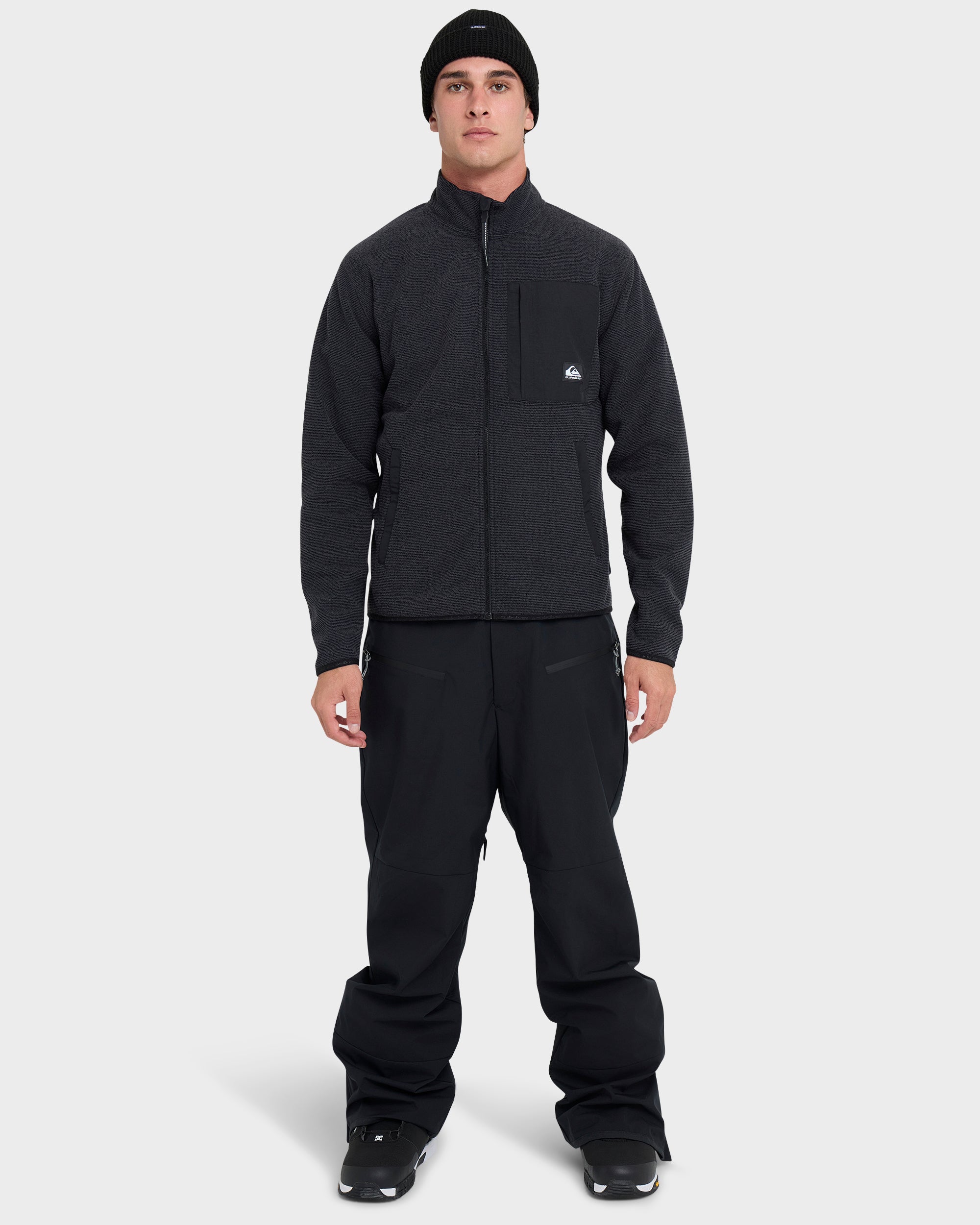 Aker Full Zip Technical Fleece - Black | Quiksilver