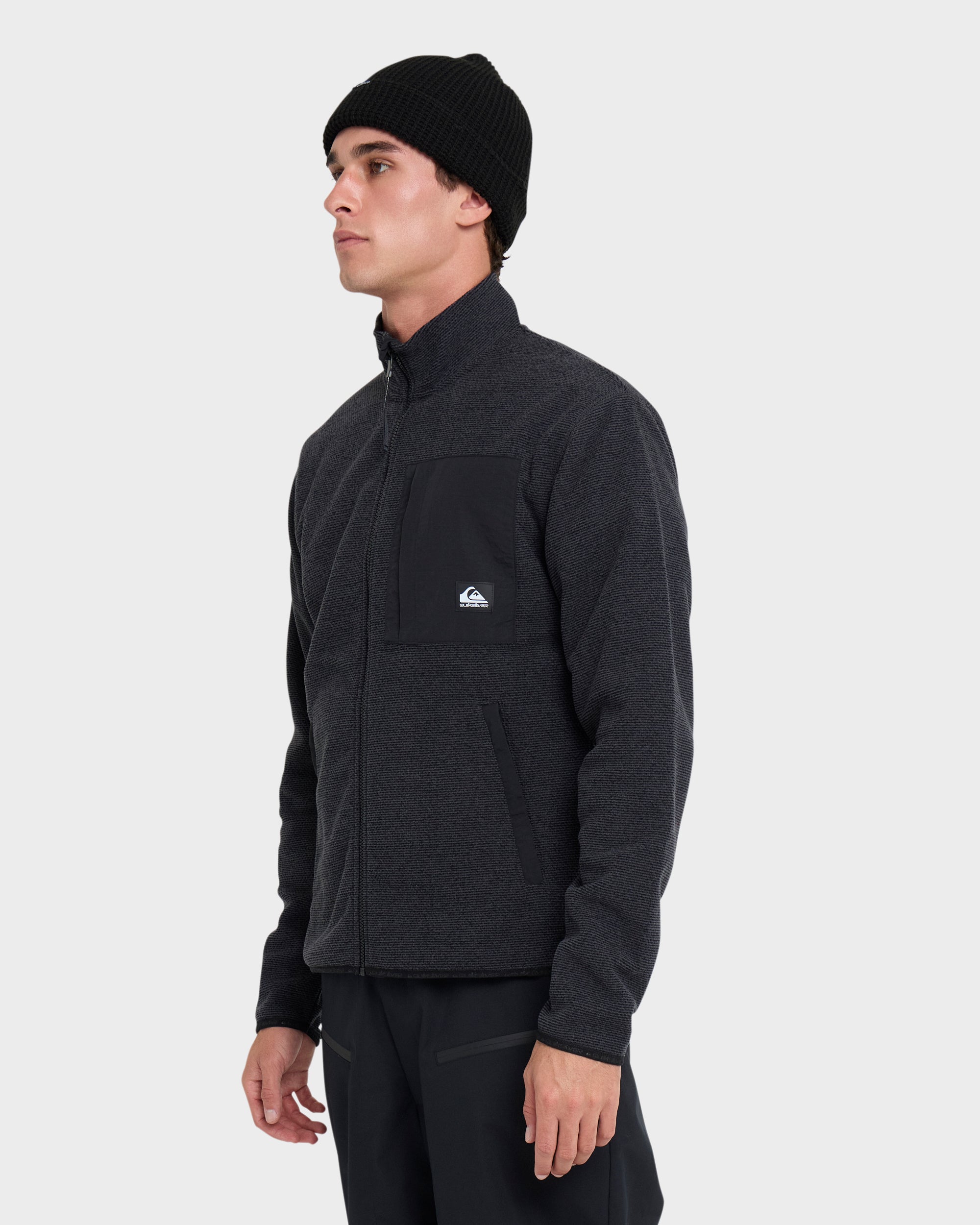 Aker Full Zip Technical Fleece - Black | Quiksilver