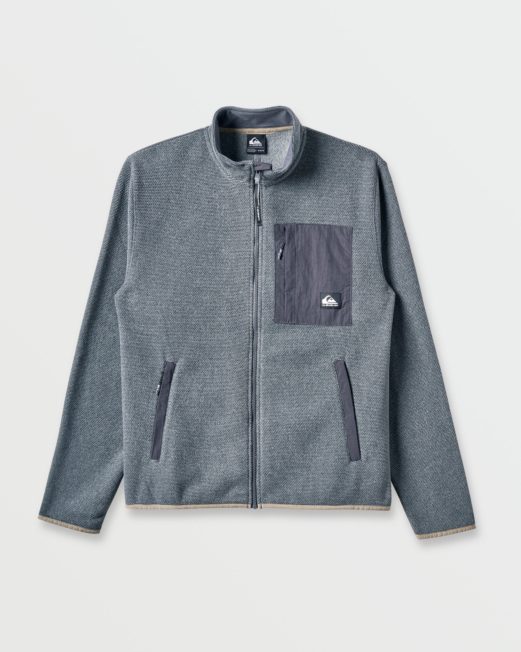 Aker Full Zip Technical Fleece - Quarry | Quiksilver