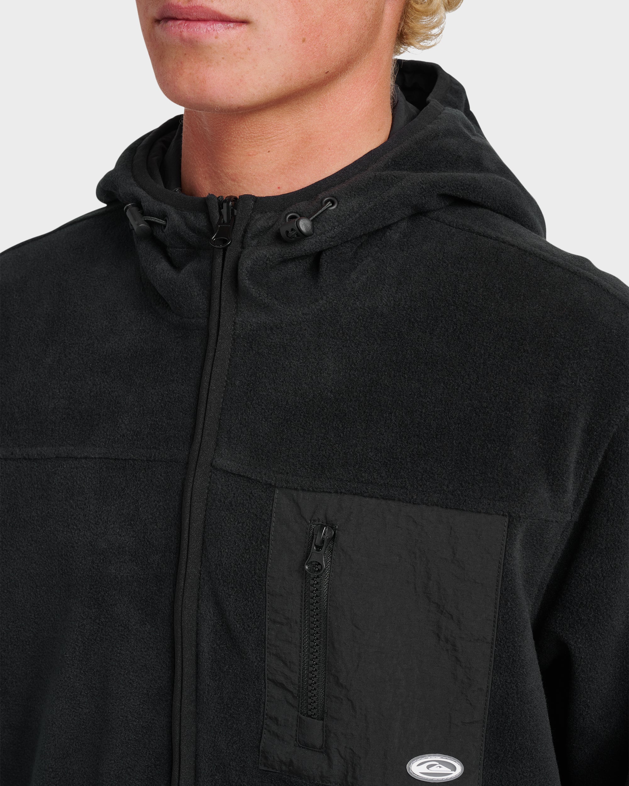 Reversible Zip Hoodie - Black | Quiksilver