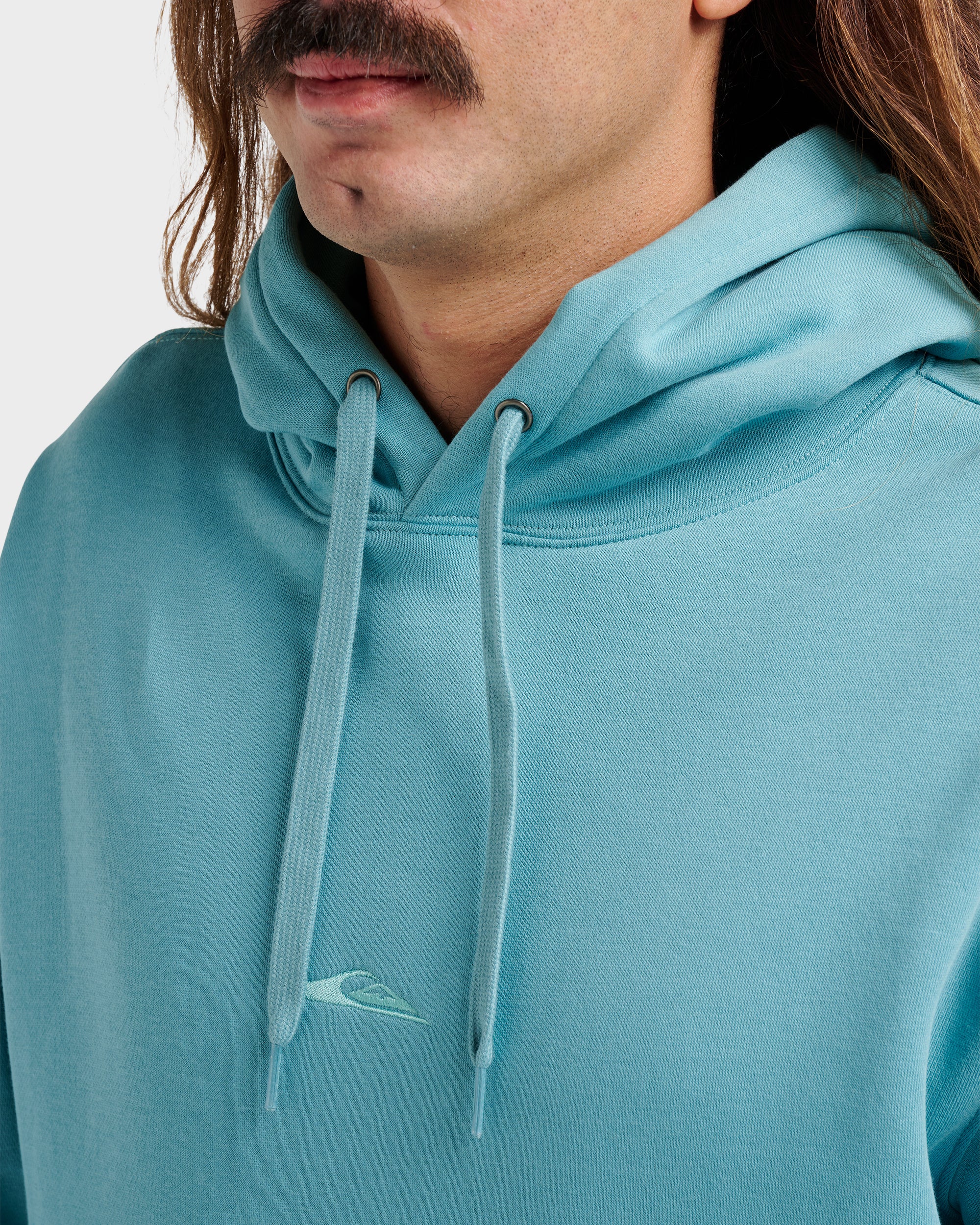 Passage Logo Hoodie - Dusty Turquoise | Quiksilver
