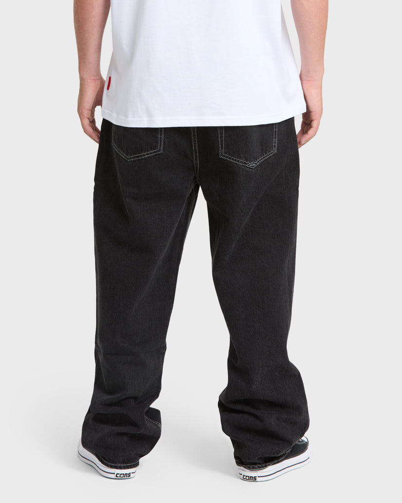 Baggy Denim Pants - Black Wash