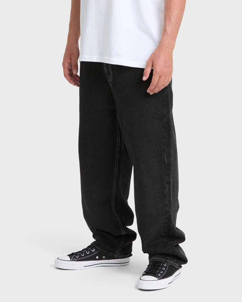 Baggy Denim Pants - Black Wash