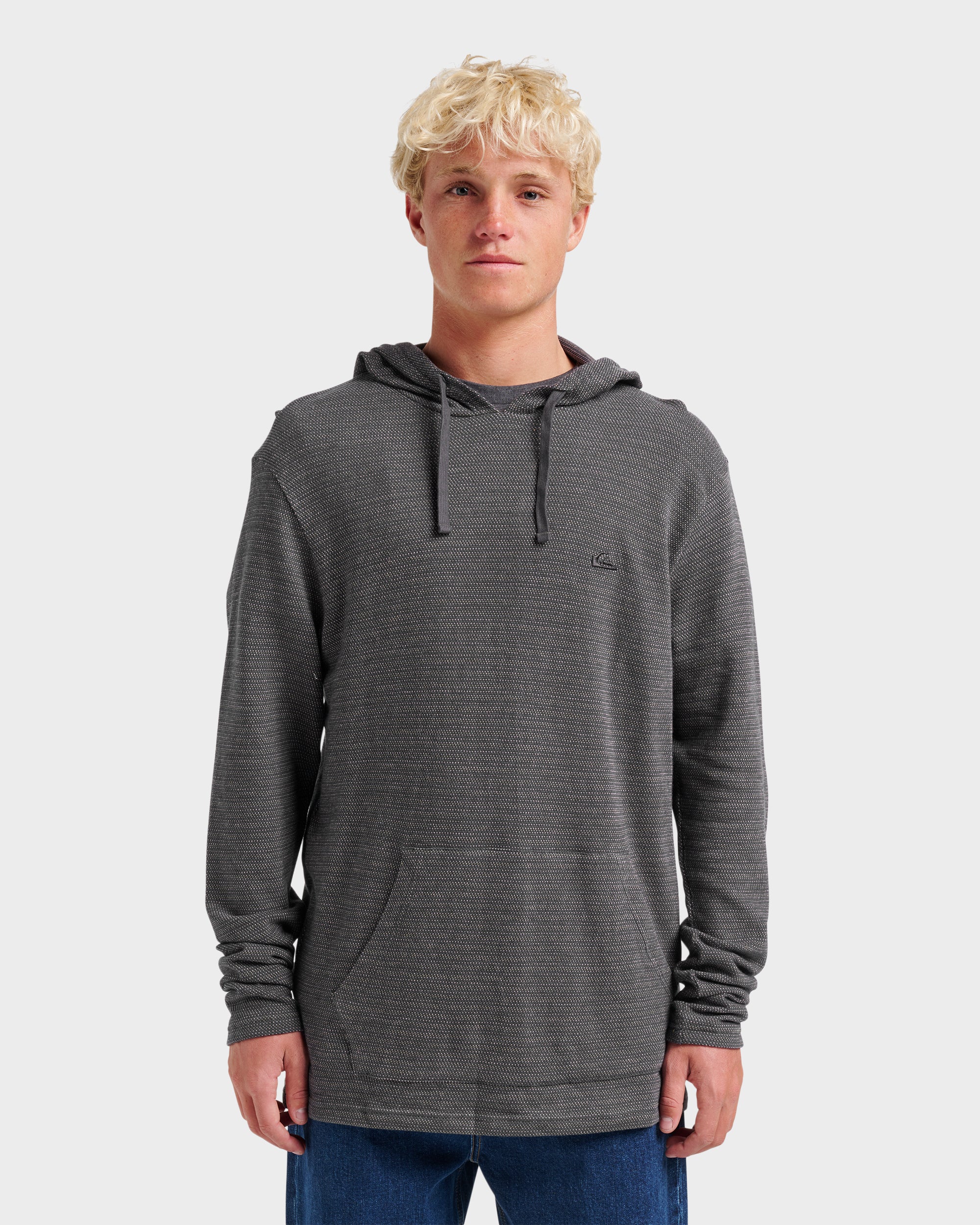 とんかつ　ハードウェア　19センチ Vista Long Sleeve Hood - Graystone | Quiksilver