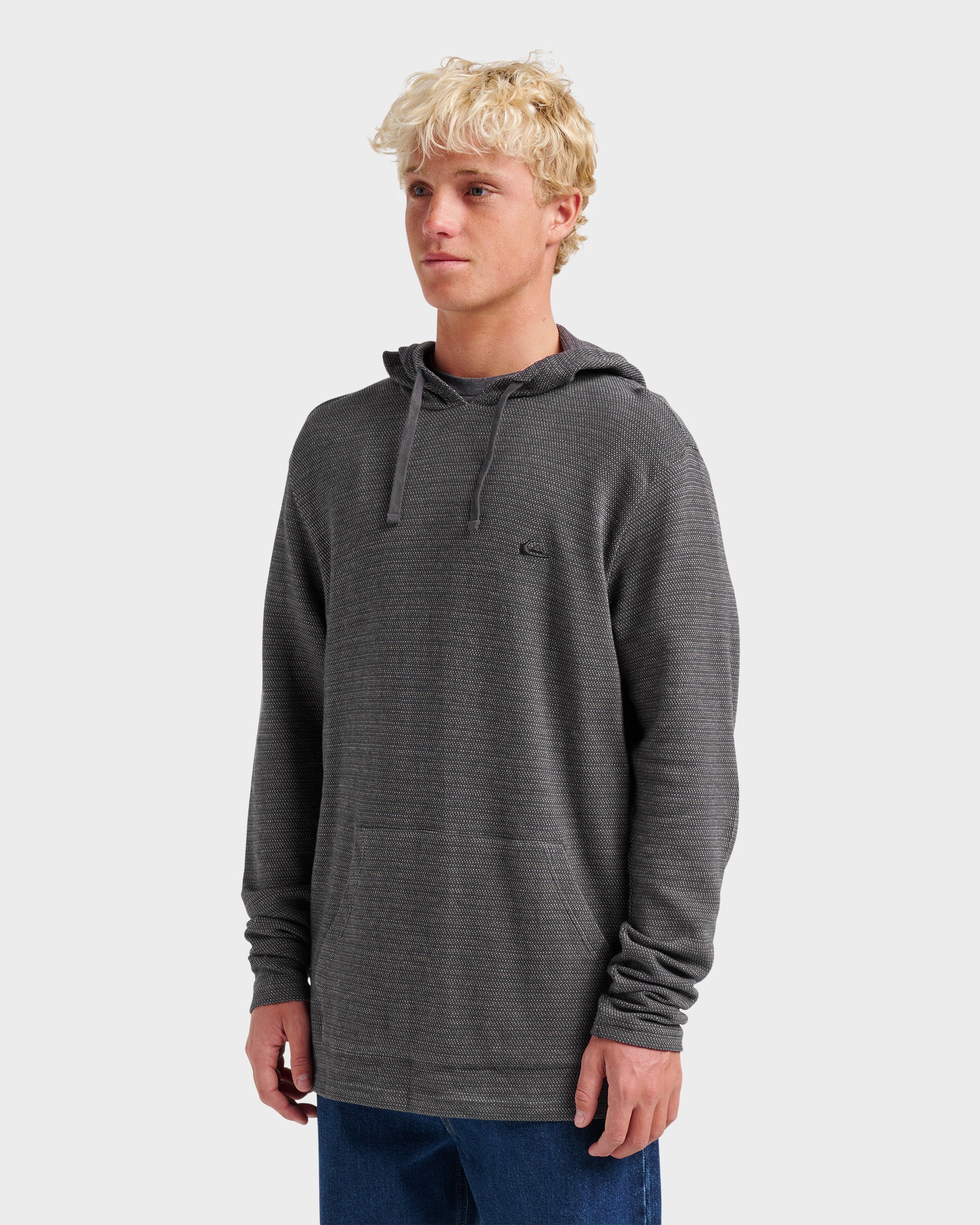 Vista Long Sleeve Hood - Graystone | Quiksilver