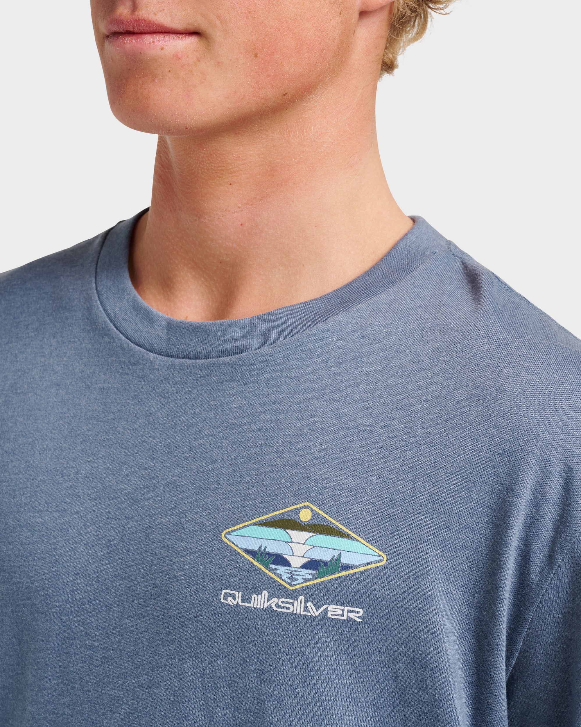 Peak Day Long Sleeve T-shirt - China Blue Heather | Quiksilver