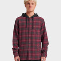 Sandbar Hooded Flannel Shirt - Black