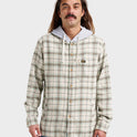 Sandbar Hooded Flannel Shirt - Silver Birch
