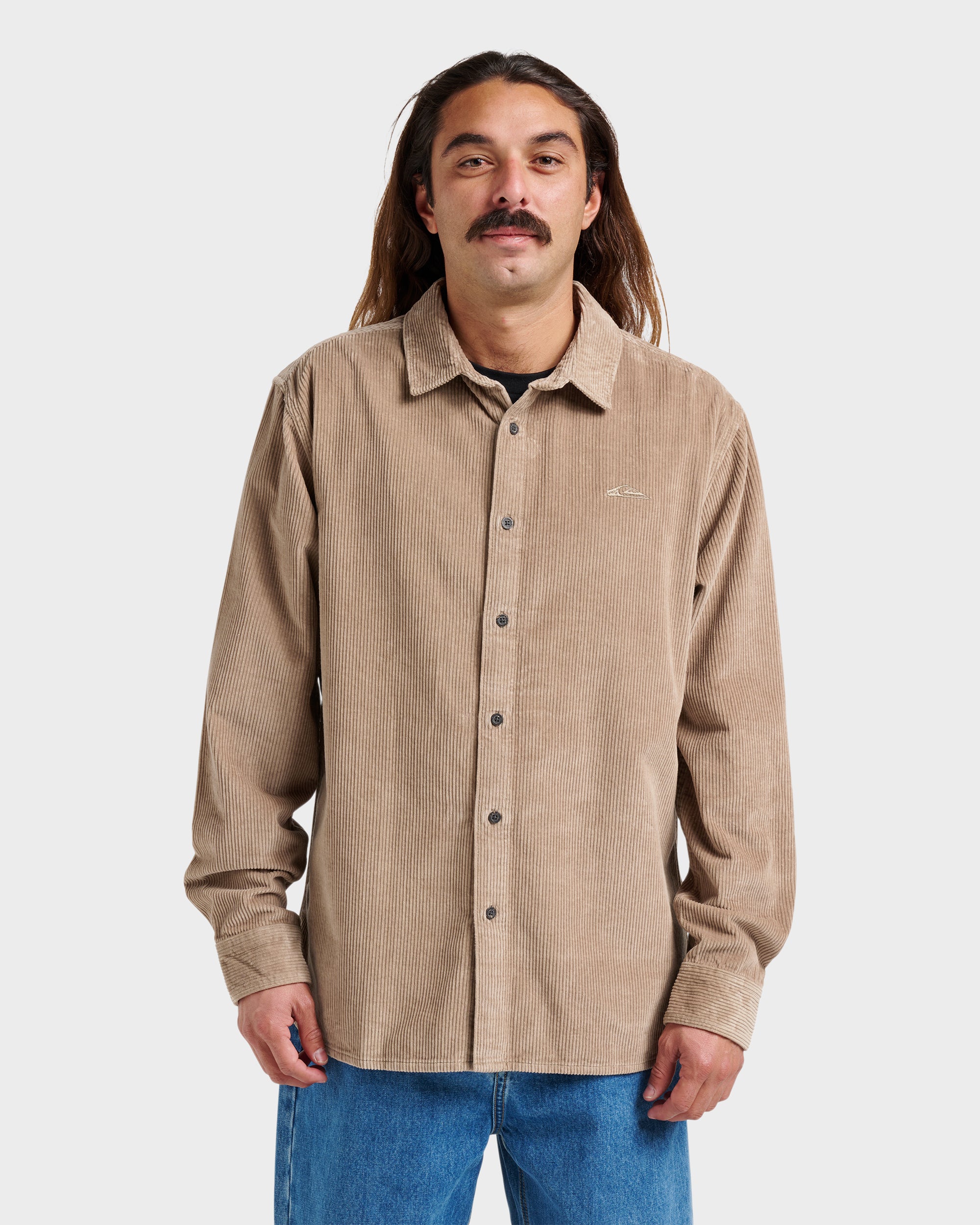 Cord Long Sleeve Shirt - Fallen Rock | Quiksilver