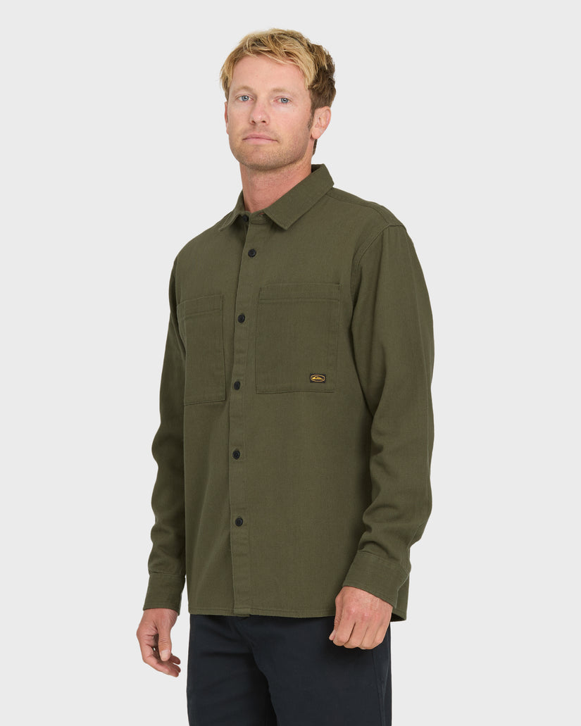Heron Long Sleeve Shirt - Grape Leaf